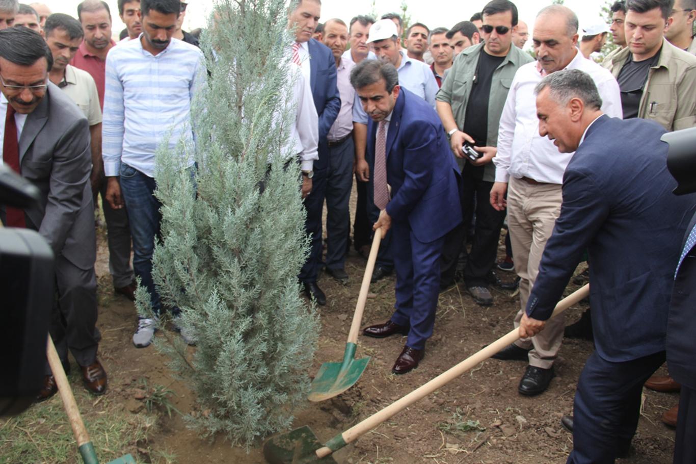 Diyarbakır’da 15 Temmuz şehitleri adına fidan dikildi